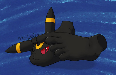 5_toes barefoot feet foot_fetish foot_focus humanoid_feet modular paws plantigrade toes what marblepan nintendo pokemon eeveelution generation_2_pokemon pokemon_(species) umbreon