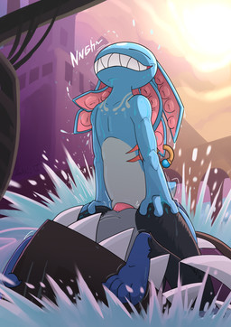 animal_genitalia animal_penis anthro blue_body blue_feet blue_heart blue_tail cetacean_genitalia cetacean_penis dominant dominant_male dripping_water ear_piercing feet female fur genitals gills grey_body grey_fur group hand_on_butt hand_on_penis heart_symbol in_mouth larger_male larger_pred looking_at_another looking_at_partner male male/female outside partially_submerged penetration penis piercing pink_penis sex size_difference smaller_female splashing_water stepped_on tail tapering_penis tentacle_ear trio vaginal vaginal_penetration vore wet pankallisti league_of_legends riot_games tencent circe_(pankallisti) fizz_(lol) aquatic fish mammal murid murine rat rodent shark yordle hi_res