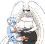 absurd_res anthro balls big_balls big_breasts big_penis blue_eyes bodily_fluids breasts duo exposed_breasts frottage gardevoir generation_3_pokemon generation_7_pokemon genital_fluids genitals gynomorph hi_res hornynym huge_breasts huge_penis intersex narrowed_eyes nintendo nipples penile penis penis_size_difference pheromosa pokemon pokemon_(species) precum puffy_nipples red_eyes seductive sex shiny_pokemon size_difference ultra_beast wide_hips