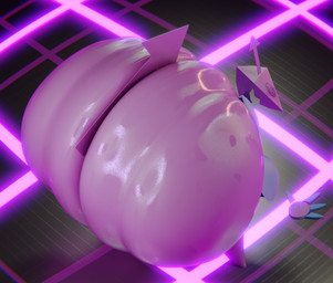 ambiguous_gender anthro ass_clapping ass_up big_butt bodily_fluids butt huge_butt hyper hyper_butt object_between_buttocks presenting purple_body solo sweat maximumuwu lusterblaze_(modeler) deltarune undertale_(series) darkner virovirokun 2025 3d_(artwork) absurd_res digital_media_(artwork) hi_res tagme