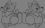 anthro big_breasts big_butt breasts butt butt_squish duo embarrassed female heeler looking_at_another looking_back male male/female plantigrade raised_heel seductive squish volfenf bluey_(series) disney disney+ bandit_heeler chilli_heeler australian_cattle_dog canid canine canis cattledog domestic_dog herding_dog hunting_dog mammal pastoral_dog sheepdog digital_drawing_(artwork) digital_media_(artwork) sketch parent_(lore)