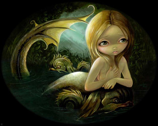 ambiguous_gender blonde_hair breasts detailed_background eyebrows female feral fin fish_tail group hair legless lips long_hair mermaid_tail nude pupils split_form tail tail_fin jasmine_becket-griffith fish humanoid humanoid_merfolk mammal marine merfolk 5:4 formal_art painting_(artwork) traditional_media_(artwork) traditional_painting_(artwork)