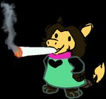 anthro brown_hair clothed clothing drugs female fur hair humor long_hair looking_at_viewer marijuana orange_body orange_fur shirt simple_background smile smoking smoking_marijuana solo spade_tail tail topwear transparent_background tunic fenrih deltarune mario_smoking_weed mythology ralsei_smoking_blunt undertale_(series) bloom_(character) ralsei dragon furred_dragon furred_scalie mythological_creature mythological_scalie scalie alpha_channel low_res