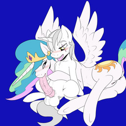 animal_genitalia animal_penis anus balls butt canon_x_oc duo equine_genitalia equine_penis erection feathered_wings feathers fellatio female female_penetrated genitals horn male male/female male_penetrating male_penetrating_female oral oral_penetration penetration penile penis scar sex vulva wings slashysmiley friendship_is_magic hasbro my_little_pony mythology fan_character princess_celestia_(mlp) silver_sickle_(oc) equid equine mammal mythological_creature mythological_equine unicorn winged_unicorn 1:1 2015 absurd_res hi_res