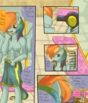 2013 absurd_res anthro anthrofied blue_body blue_eyes blue_feathers blue_fur breasts clothing comic dialogue dryer duo earth_pony english_text equid equine eyes_closed feathered_wings feathers female friendship_is_magic fur grin hair hair_dryer hasbro hi_res horse inside mammal multicolored_hair my_little_pony mythological_creature mythological_equine mythology pegasus pink_body pink_fur pink_hair pinkamena_(mlp) pinkie_pie_(mlp) pony purple_eyes rainbow_dash_(mlp) rainbow_hair renee-moonveil smile text wings