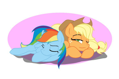 blonde_hair clothing duo eyebrows eyelashes eyes_closed feathered_wings feathers female feral green_eyes hair half-closed_eyes happy hat headgear headwear multicolored_hair multicolored_tail narrowed_eyes simple_background sleeping smile tail wings unknown_artist friendship_is_magic hasbro my_little_pony mythology applejack_(mlp) rainbow_dash_(mlp) earth_pony equid equine horse mammal mythological_creature mythological_equine pegasus pony digital_media_(artwork) source_request