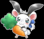 :3 accessory blush bow_(feature) bow_accessory bow_ribbon carrot fake_ears fake_rabbit_ears female food hair_accessory hair_bow hair_ribbon head_tuft holding_food holding_object pigtails plant ribbons simple_background solo standing transparent_background tuft vegetable kotomi hamtaro_(series) bijou_(hamtaro) cricetid hamster mammal rodent alpha_channel low_res