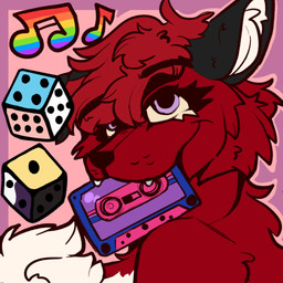 anthro bisexual_pride_colors black_body black_ears black_fur black_nose dice floppy_ears fluffy fluffy_tail fur hair inner_ear_fluff lgbt_pride musical_note musical_symbol nonbinary_pride_colors nude pride_colors purple_eyes rainbow_pride_colors red_body red_fur red_hair solo symbol tail tape transgender_pride_colors tuft white_body white_fur white_inner_ear_fluff doefangss jesam_(jesam) canid canine fox mammal red_fox true_fox 1:1 digital_media_(artwork) hi_res nonbinary_(lore) trans_(lore) trans_woman_(lore)