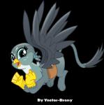 bag beak feathered_wings feathers female feral simple_background solo tail vector wings vector-brony friendship_is_magic hasbro my_little_pony mythology gabby_(mlp) avian gryphon mythological_avian mythological_creature 2016 absurd_res alpha_channel hi_res