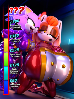 anthro big_breasts bodysuit breast_expansion breasts clothed clothing curvy_figure donation_drive duo expansion eyelashes female female_anthro fingers floppy_ears forehead_gem fur gem glistening glistening_bodysuit glistening_clothing glistening_latex glistening_skinsuit gloves hair hand_on_breast hand_on_shoulder handwear huge_breasts hyper hyper_breasts kneeling latex latex_bodysuit latex_clothing latex_gloves latex_handwear latex_skinsuit latex_uniform lop_ears mature_anthro mature_female multicolored_body multicolored_fur open_mouth orange_hair purple_body purple_bodysuit purple_clothing purple_fur purple_gloves purple_hair purple_handwear purple_latex purple_skinsuit red_bodysuit red_clothing red_gloves red_handwear red_latex red_skinsuit skinsuit tail tan_body tan_fur text thick_thighs tight_clothing tongue tongue_out two_tone_body two_tone_fur uniform yellow_eyes palisal meatcorp sega sonic_the_hedgehog_(series) blaze_the_cat vanilla_the_rabbit domestic_cat felid feline felis lagomorph leporid mammal rabbit 2023 3:4 3d_(artwork) absurd_res blender_(artwork) digital_media_(artwork) english_text hi_res