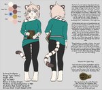 4_toes anthro barefoot book claws clothing digitigrade feet female jewelry leucistic pawpads paws pink_pawpads solo toes seff_(artist) camp_pines victoria_hawthorne bengal_tiger felid mammal pantherine tiger digital_media_(artwork) model_sheet