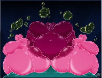 anthro anus belly big_belly big_breasts big_butt breasts butt female genitals group huge_belly huge_breasts huge_butt huge_hips huge_thighs hyper hyper_butt nude obese obese_anthro obese_female overweight overweight_anthro overweight_female thick_thighs vulva wide_hips brewheardt disney dumbo_(movie) pink_elephants_on_parade pink_elephant_(dumbo) elephant elephantid mammal proboscidean absurd_res hi_res