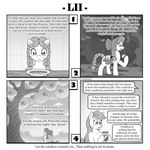 1:1 apple applejack_(mlp) bag bodily_fluids braided_hair braided_pigtails comic earth_pony english_text equid equine female food freckles friendship_is_magic fruit granny_smith_(mlp) hair hasbro hi_res horse jelly_(food) mammal monochrome my_little_pony plant pony saddle_bag tears text tree vavacung zap_apple zap_apple_jam