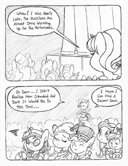 anthro audience classy clothed clothed_anthro clothed_female clothed_male clothing cravat crowd crowd_scene dialogue electronics eyewear female fully_clothed fully_clothed_anthro fully_clothed_female fully_clothed_male group hat headgear headphones headwear horn male opera speech_bubble stage sunglasses tail text top_hat unicorn_horn wings circe_(artist) friendship_is_magic hasbro my_little_pony mythology button_mash_(mlp) cream_heart lyrica_lilac_(mlp) ponet_(mlp) rarity_(mlp) vinyl_scratch_(mlp) earth_pony equid equine horse mammal mythological_creature mythological_equine pegasus pony unicorn comic english_text greyscale monochrome