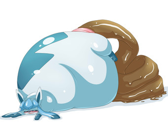 ambiguous_gender anus anus_only blush excessive_feces feces feces_pile feral hyper hyper_feces inflation pooping prolapse_from_shitting scatplay solo dlrowdog nintendo pokemon eeveelution generation_4_pokemon glaceon pokemon_(species) 2016 4:3 hi_res