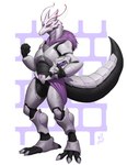 anthro armor clothed clothing countershading feet female fingers headgear helmet long_tail male markings simple_background solo tail white_background w4g4 paledrake a'icul_(paledrake) alien arthropod fret'yus insect reptile scalie 2022 digital_media_(artwork) hi_res