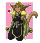 :3 ^_^ anthro armor basitin big_ears blush brown_hair brown_nose cape cheerful clothed clothing colored comic conditional_dnp cuddling digitigrade duo exclamation_point eyes_closed female fur hair happy headgear heart_symbol helmet hug keith_keiser knock-kneed larger_female madelyn_adelaide male mammal micro princess royalty short_hair size_difference smaller_male smile tail tan_body tan_fur tom_fischbach twokinds