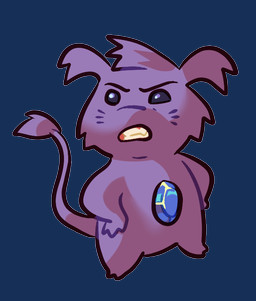 2_toes 3_fingers anthro beady_eyes belly_gem black_eyebrows blue_eyes cheek_tuft clenched_teeth eyebrows facial_tuft fangs featureless_crotch feet fingers fluffy_ears fur furrowed_eyebrows gem grumpy gums hair hands_on_own_hips light long_tail male male_anthro markings noseless nude nude_anthro nude_male open_mouth purple_body purple_fur purple_hair purple_line_art purple_tail purple_tail_tuft red_gums sapphire_(gem) semi-anthro short_hair short_legs simple_background solo standing tail tail_tuft teeth text toes tongue transparent_background tuft whisker_markings empoh kappa_mikey guano_(kappa_mikey) mammal unknown_species 2021 alpha_channel colored colored_line_art digital_drawing_(artwork) digital_media_(artwork) english_description full-length_portrait lighting portrait shaded