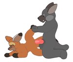 anthro duo erection female genitals kneeling knot male male/female open_mouth penetration penile penile_penetration penis penis_in_pussy pussy simple_background spread_legs spreading vaginal vaginal_penetration white_background vixel canid canine fox mammal 2018 animated short_playtime