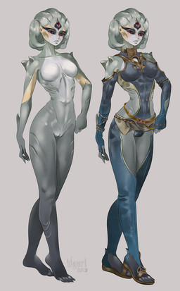 3_eyes 4_fingers 4_toes belly breasts clothing featureless_breasts feet female fingers front_view genitals gills grey_body grey_skin multi_eye nude red_eyes simple_background solo tentacles toes vulva kiguri chucklefish starbound alien aquatic cetacean dolphin humanoid hylotl mammal monster monstrous_humanoid toothed_whale