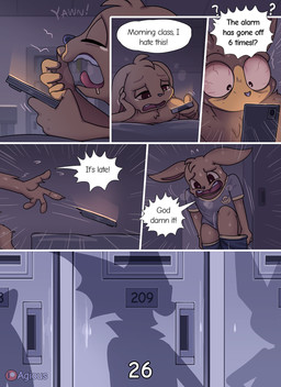 anthro anthrofied bed bodily_fluids clothing dialogue electronics female furniture male open_mouth phone phone_screen pokemorph saliva sky text wall_(structure) yawn agious nintendo pokemon gumi_(agious) haru_(agious) eevee eeveelution generation_1_pokemon generation_4_pokemon glaceon pokemon_(species) vaporeon 2026 comic digital_drawing_(artwork) digital_media_(artwork) english_text hi_res shaded