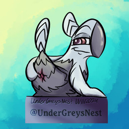 abstract_background anthro anus beak bedroom_eyes brown_eyes butt chair feathers furniture gradient_background grey_body grey_feathers half-closed_eyes head_feathers inviting_to_sex looking_back male multicolored_body multicolored_feathers narrowed_eyes on_chair presenting presenting_hindquarters seductive simple_background sitting sitting_on_chair smug_grin solo spread_butt spreading tail tail_feathers toony white_body white_feathers undergreysnest bird_(undergreysnest) avian bird 1:1 colored dated shaded signature watermark