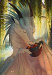 beverage coffee coffee_mug drinking eyes_closed feral holding_beverage holding_object outside prehensile_wings solo tongue tongue_out water birrrrrrrrb european_mythology mythology dragon mythological_creature mythological_scalie scalie western_dragon wyvern hi_res