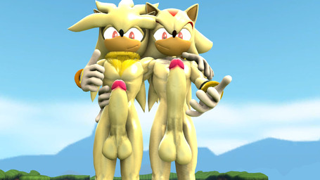 arm_around_shoulders athletic athletic_male big_penis duo erection genitals huge_penis hyper hyper_genitalia hyper_penis male male/male penis penis_size_comparison penis_size_difference dark_knight_x sega sonic_the_hedgehog_(series) shadow_the_hedgehog silver_the_hedgehog eulipotyphlan hedgehog mammal 16:9 3d_(artwork) digital_media_(artwork) hi_res source_filmmaker_(artwork) widescreen