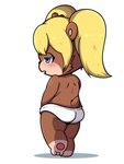 anthro blush butt clothed clothing female loli masturbation open_mouth panties pigtails solo toddler topless underwear young young_anthro anonymous_artist banjo-kazooie rareware tooty bear mammal absurd_res hi_res