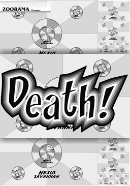 basic_sequence circle italic_text logo simple_background text zero_pictured extro nexus zoorama_comics 2005 artist_name comic copyright_name english_text greyscale monochrome