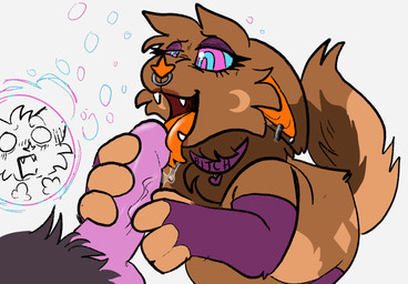 anthro bodily_fluids collar duo facial_piercing femboy feminization forced forced_feminization genitals hand_on_penis hypnosis hypnotic_eyes makeup male male/male mind_control multiple_piercings nose_piercing nose_ring open_mouth oral penis piercing questionable_consent ring_piercing saliva saliva_string synthet1c vulture_(synthet1c) bat hybrid mammal hi_res