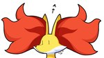 anthro big_ears emotionless female fluffy fur inner_ear_fluff simple_background solo tuft yellow_body yellow_fur rizal_ok nintendo pokemon canid canine delphox fox generation_6_pokemon mammal pokemon_(species) 16:9 headshot_portrait hi_res portrait widescreen