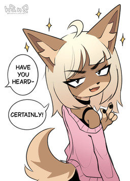 anthro choker female gesture hand_gesture jewelry looking_back necklace offscreen_character pointing rear_view simple_background solo speech_bubble text white_background dogfailureowo hana_(dogfailureowo) canid canine canis domestic_dog mammal english_text hi_res