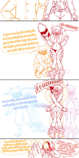 afterimage ahegao anthro atomic_wedgie blush bottomwear bottomwear_down clothed clothing cosplay dialogue duo female frontal_wedgie humiliation_fetish looking_pleasured male male/female nervous pained_expression pants pants_down partially_clothed recording recording_video spiked_tail spikes spikes_(anatomy) tail thong underwear wedgie reverso-f canari_(pokemon) rayza_alvares_(nyxthechee) canid canine canis cheetah felid feline fox hybrid mammal wolf comic hi_res
