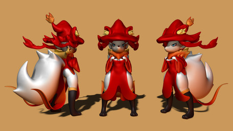 anthro areola breasts female female_anthro medium_breasts palmorph solo zhenash palworld pocketpair canid canine fox mammal pal_(species) wixen 16:9 3d_(artwork) 4k absurd_res digital_media_(artwork) hi_res widescreen
