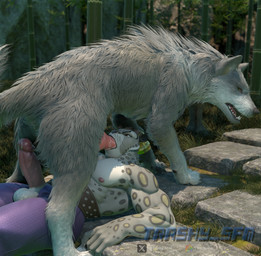 animal_genitalia animal_penis anthro balls bestiality big_balls big_penis bodily_fluids butt canine_genitalia canine_penis duo erection face_fucking fellatio feral fur genital_fluids genitals hair interspecies irrumatio male male/male markings muscular muscular_male nipples oral outside penile penis penis_in_mouth penis_on_face precum sex shrine size_difference spots tail tongue trashy_sfm leodamodeler_(modeler) dreamworks final_fantasy_xvi kung_fu_panda tai_lung_(kung_fu_panda) torgal_(final_fantasy_xvi) canid canine canis felid feline mammal maned_wolf pantherine snow_leopard wolf 16:9 3d_(artwork) 4k absurd_res blender_(artwork) digital_media_(artwork) hi_res widescreen