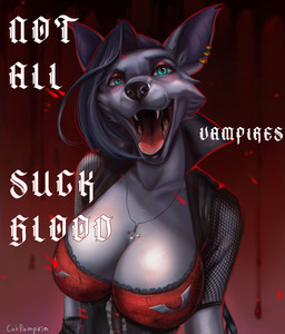 alternative_fashion anthro big_breasts bodily_fluids breasts clothing cross ear_piercing ear_ring fangs female goth hair holidays inverted_cross mouth_shot open_mouth piercing red_clothing ring_piercing saliva scary smile solo sucking teeth catpumpkin halloween tilvia bat canid canine canis domestic_dog hybrid leaf-nosed_bat mammal microbat vampire vampire_bat wolf yangochiropteran absurd_res hi_res meme