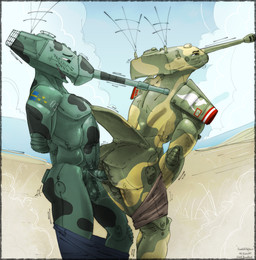 anal anal_fluids anal_penetration anthro australian blush bodily_fluids butt cannon duo lube machine male male/male penetration ranged_weapon swedish swedish_flag tank_(vehicle) vehicle weapon daleks2377 gaijin_entertainment war_thunder humanoid living_machine living_tank living_vehicle vehicle_humanoid hi_res