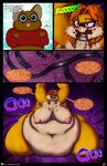 2019 absurd_res anthro apricot_(viroveteruscy) bdsm belly belly_expansion big_belly big_breasts big_butt blockage_(layout) blush bondage bound breasts burping butt clothing comic deep_navel douglas_buttons duo english_text expansion eyewear female glasses glowing glowing_eyes harness hi_res horizontal_blockage huge_belly huge_breasts huge_butt huge_thighs hyper hyper_belly lagomorph male mammal morbidly_obese morbidly_obese_anthro morbidly_obese_female navel nipples nude obese obese_anthro obese_female open_mouth overweight overweight_anthro overweight_female pika red_eyes rodent sciurid stuffing sweater text thick_thighs topwear tree_squirrel url viroveteruscy warning_cream_filled weight_gain