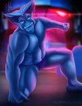 anthro growth male muscle_growth solo superhero migart89 marvel x-men beast_(marvel) absurd_res hi_res