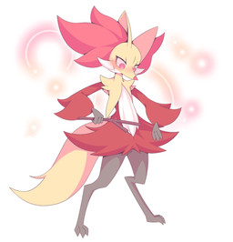 alternate_hairstyle ambiguous_anthro ambiguous_gender anthro biped blush bodily_fluids digitigrade eyelashes flat_chested front_view holding_object holding_stick looking_down simple_background snout solo standing stick sweat sweatdrop three-quarter_view rullu_1507 nintendo pokemon canid delphox generation_6_pokemon mammal pokemon_(species) 2024 digital_drawing_(artwork) digital_media_(artwork) full-length_portrait hi_res portrait