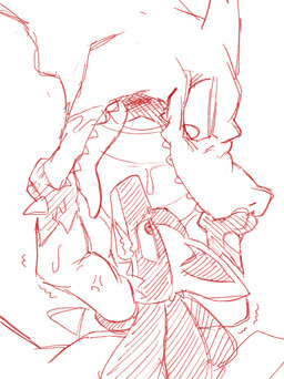 ambiguous_anthro ambiguous_feral ambiguous_gender ambiguous_pred ambiguous_prey anthro anthro_prey biped bodily_fluids chest_spike clenched_teeth dripping drooling duo feral feral_pred fur gaping_mouth hand_spike hands_on_mouth head_first holding_mouth imminent_oral_vore imminent_vore larger_ambiguous larger_feral larger_pred looking_at_another looking_down looking_down_at_another looking_into_mouth looking_up monotone_background motion_lines narrowed_eyes open_mouth pointy_ears prick_ears saliva saliva_drip saliva_on_arm saliva_on_face saliva_on_hand saliva_on_tongue saliva_string semi-anthro shaking side_view simple_background size_difference smaller_ambiguous smaller_anthro snout spikes spikes_(anatomy) strained struggling struggling_prey teeth tongue tongue_out trembling unwilling_prey white_background sabamiso_(sabamasasix) mythology nintendo pokemon canid charizard dragon generation_1_pokemon generation_4_pokemon lucario mammal mythological_creature mythological_scalie pokemon_(species) scalie 2023 digital_drawing_(artwork) digital_media_(artwork) hi_res japanese_description monochrome red_and_white