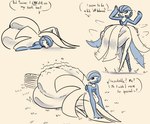 anthro belly big_belly dancing dialogue female grass huge_belly hyper hyper_belly looking_back lying plant question rumbling_stomach simple_background solo stuffing text white_background yellow_eyes kan_sais nintendo pokemon destiny_(kan_sais) gardevoir generation_3_pokemon pokemon_(species) shiny_pokemon plates_(disambiguation) english_text hi_res