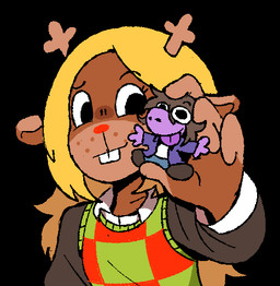 4_fingers anthro black_background blonde_hair blue_bottomwear blue_clothing blue_pants bodily_fluids bottomwear brown_body brown_fur brown_hair buckteeth butt clothing duo female fingers freckles fur hair holding_another holding_object holding_toy jacket long_hair mouth_closed pants purple_body purple_clothing purple_jacket purple_scales purple_topwear scales shirt simple_background sweat sweaty_butt teeth tongue tongue_out topwear toy white_clothing white_shirt white_topwear iluvrabbitz deltarune undertale_(series) noelle_holiday susie_(deltarune) deer mammal new_world_deer reindeer scalie 2025