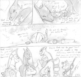 anthro big_breasts bodily_fluids breasts cleavage clothed clothing comic_panel cuddling dialogue dress eyelashes female female_focus fire flaming_tail flirting gem group half-closed_eyes inside jewelry larger_female looking_at_another male moon narrowed_eyes necklace open_mouth outside pearl_(gem) pearl_necklace ribbons size_difference small_comic smile smiling_at_another sweat sweatdrop tail tent wings blackfox85 nintendo pokemon gin_(blackfox85) lucy_(blackfox85) mumu_(blackfox85) rochelle_(blackfox85) sydney_(blackfox85) valerie_(blackfox85) aggron canid canine charizard fox fox_spirit generation_1_pokemon generation_2_pokemon generation_3_pokemon lapras legendary_pokemon lugia mammal mewtwo pokemon_(species) comic end_page graphite_(artwork) hi_res monochrome traditional_media_(artwork)