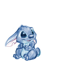 3_toes blue_body blue_claws blue_eyes blue_fur blue_nose blue_pawpads claws ears_down feet fur head_tuft notched_ear open_mouth pawpads pivoted_ears simple_background sitting small_tail solo tail toes tuft white_background carrot_(artist) disney lilo_and_stitch stitch_(lilo_and_stitch) alien experiment_(lilo_and_stitch) 2015 hi_res