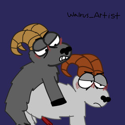 animal_genitalia animal_penis bovid_horn caprine_horn duo feral genitals horn male male/male penis ram_horn walrus_artist comedy_central south_park rammyariesgoated bighorn_sheep bovid caprine mammal sheep 1:1 hi_res