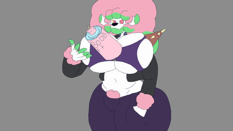 anthro big_breasts big_butt breasts bulging_breasts butt clothing dipstick_fingers explosives female grenade hair huge_breasts huge_butt hyper hyper_breasts implied_breast_expansion jacket leather leather_clothing leather_jacket leather_topwear multicolored_hair pink_hair pubes purple_outfit solo spikes throwing_object topwear two_tone_hair weapon siatdusk woe_plague_be_upon_ye cotton_(cursedlambchops) bovid caprine demon mammal sheep 16:9 4k absurd_res hi_res widescreen