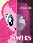 duality female feral fur grin hair insane pink_body pink_fur pink_hair smile solo split_personality split_screen text what_has_magic_done tehjadeh friendship_is_magic hasbro i_have_two_sides_(meme) my_little_pony pinkamena_(mlp) pinkie_pie_(mlp) earth_pony equid equine horse mammal pony 2koma comic digital_media_(artwork) english_text meme