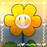 flower happy not_furry plant smile solo chisai236 undertale undertale_(series) flowey_the_flower elemental_creature flora_fauna flower_creature 1:1 2016 bust_portrait portrait